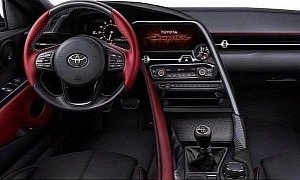 2020 Toyota Supra "Mk IV" Dashboard Concept Shows Driver-Centric Console