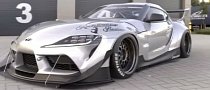 2020 Toyota Supra Pandem Widebody Gets Crazy Canards, Is a Downforce Monster