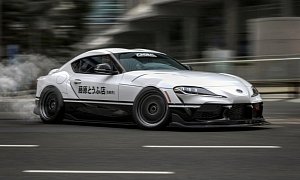 2020 Toyota Supra Ready to Deliver Tofu in Initial D Rendering