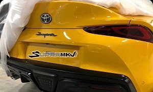 2020 Toyota Supra Rear Leaked, Looks Great Painted In Yellow