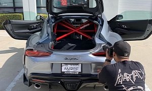 2020 Toyota Supra With a Red Rollcage Looks Fit For The Job