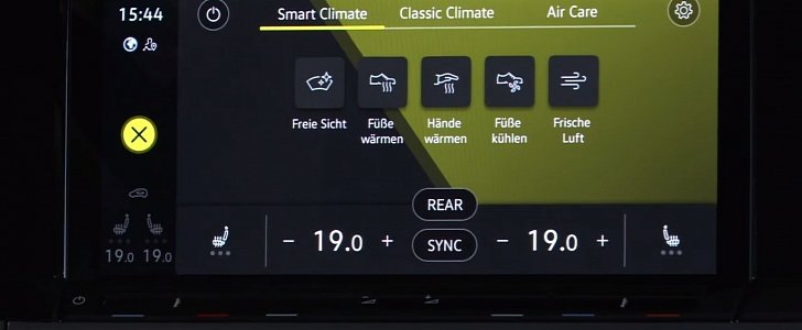 2020 Volkswagen Golf Mk. 8 with air care Climatronic