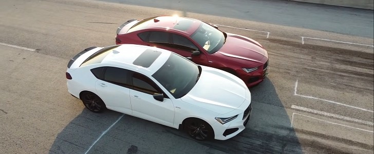 2021 Acura TLX Type S vs TLX A Spec, how much faster? Drag Race.