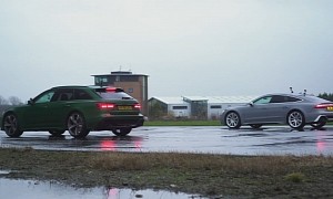 2021 Audi RS6 Avant vs. RS7 Sportback: the Drag Race of the Quick quattros