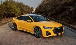 2021 Audi RS7 in Vegas Yellow Shows Stunning Spec in Qatar