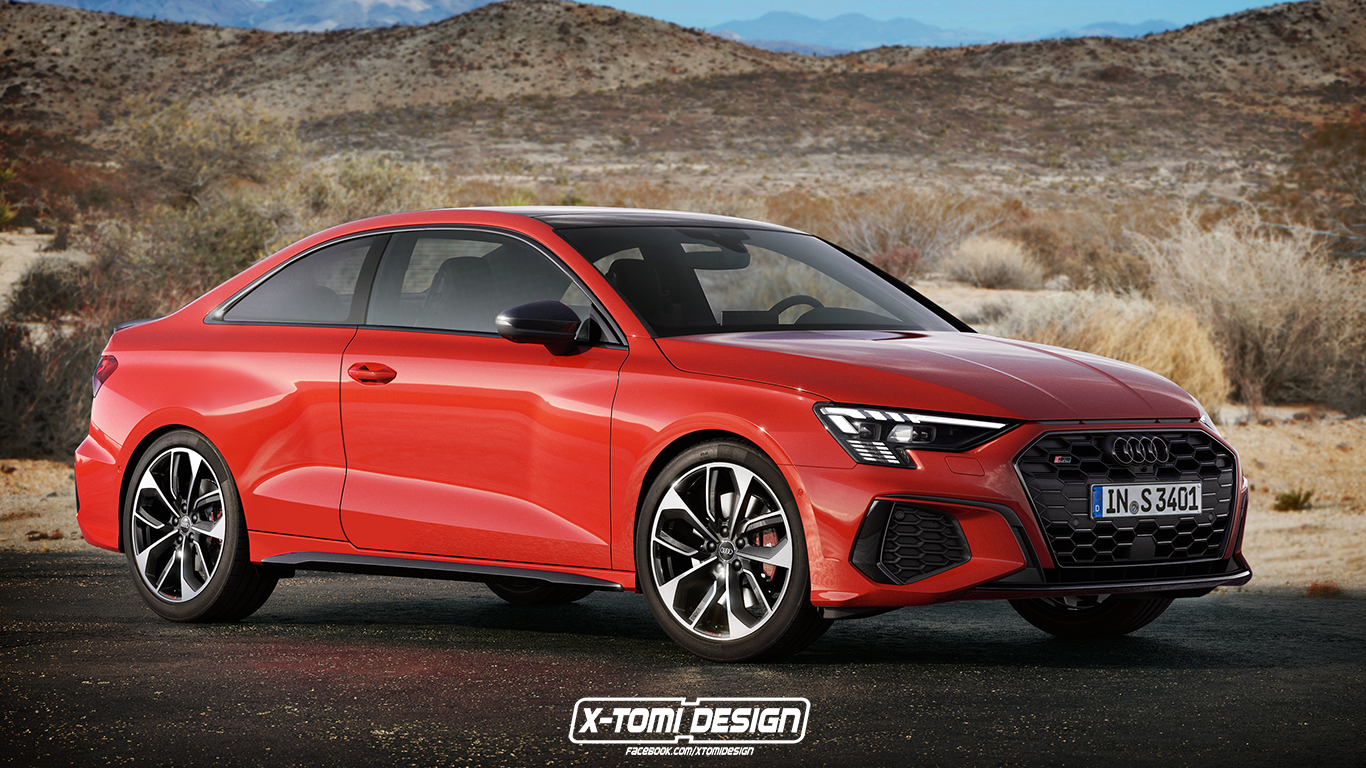 2021 Audi S3 Coupe Rendering Looks Like a Front-Wheel Drive Sports