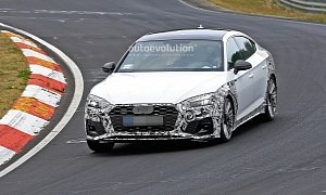 2021 Audi S5 Sportback Spied at Nurburgring With Interior Changes and New Engine