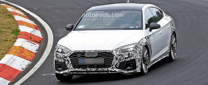 2021 Audi S5 Sportback Spied at Nurburgring, Shows Interior Changes and Potentia