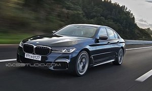 2021 BMW 5 Series Facelift Shows Mild Changes in Latest Rendering