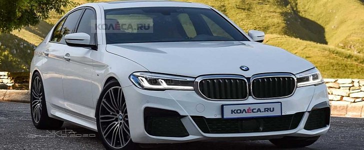 2021 BMW 5 Series Imagined Again, This Time With Slightly Smaller Grille