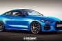 2021 BMW M4 CGI Looks Sharp in Blue, Could Pack Hybrid Technology