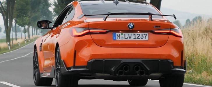 2021 BMW M4 With M-Performance Exhaust Sounds Like an Autobahn Beast