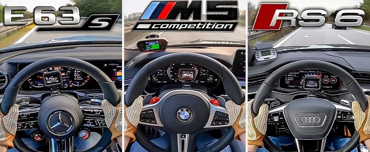 2021 BMW M5 Competition LCI vs. 2021 Mercedes-AMG E 63 S vs. 2020 Audi RS6 by Automann-TV