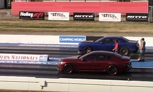 2021 BMW M8 Drag Races Dodge Challenger Hellcat, Gets a Lesson in Humility