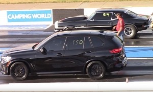 2021 BMW X5 M Competition Feasts on Modded Trailblazer and First-Gen Camaro