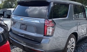 2021 Chevrolet Tahoe Premier Already at Copart with Monroney Sticker Still On