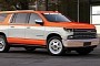 2021 Chevy Suburban With 1970s Retro Makeover Looks Colorful
