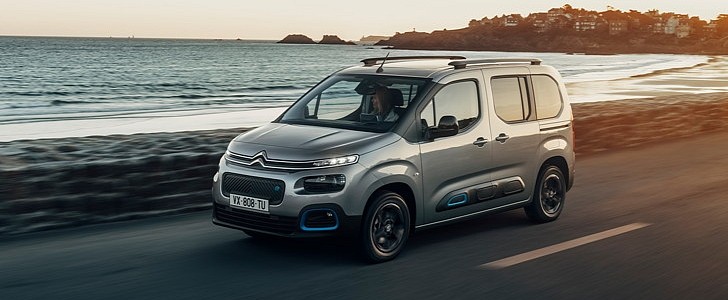 The new Citroen e-Berlingo is a practical electric vehicle for family leisure activities.