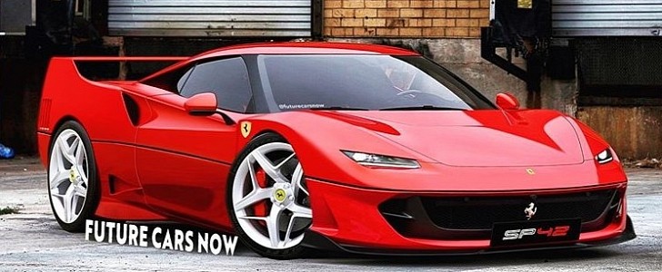 2021 Ferrari SP42 rendering