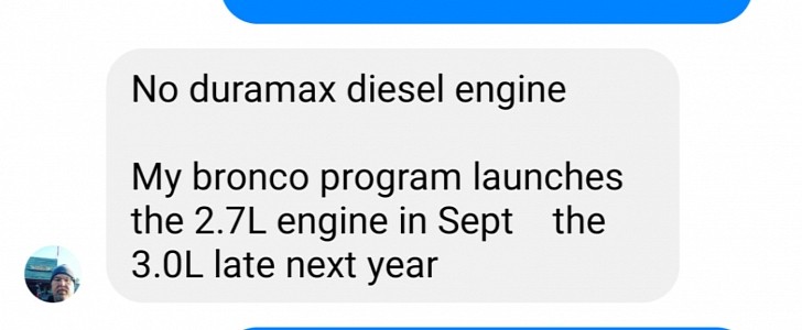 Dana employee confirms 2021 Ford Bronco 2.7L and 3.0L ecoBoost V6 engines