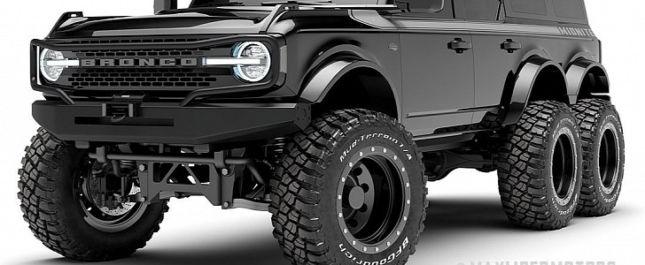 2021 Ford Bronco 6x6 to Cost $399,000, Preview Shows Rugged Monster