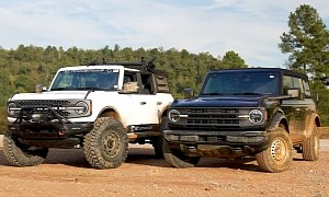 2021 Ford Bronco Base Gets Stuck in Sticky Off-Road Comparison to Custom Badlands