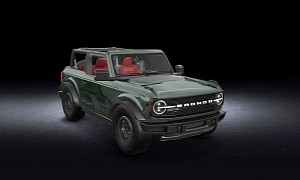 2021 Ford Bronco “Bullitt” Digitally Envisioned With Dark Highland Green Paint