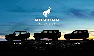 2021 Ford Bronco "Family Silhouette Teaser" Confirms 7-Speed Manual Transmission