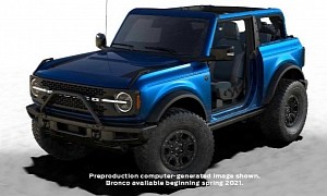 2021 Ford Bronco First Edition Officially Teased With Exclusive Lightning Blue