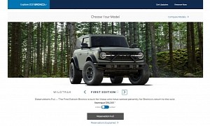 2021 Ford Bronco First Edition Reservations Full for Both Models