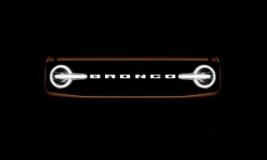 2021 Ford Bronco Front Grille, LED Headlights Teased, Reveal Will Be Televised
