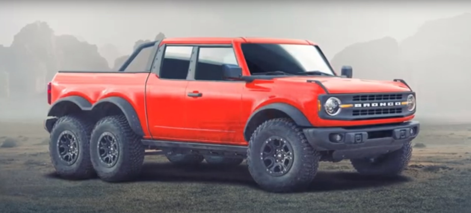 2021 Ford Bronco Morphs Into A 6x6 Monster Under Your Very Eyes
