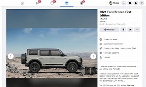 2021 Ford Bronco Order Holder Is Already Flipping Two Broncos for $90k and $80k