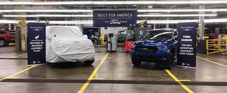 2021 Ford Bronco Photographed Under Cover at Michigan Plant