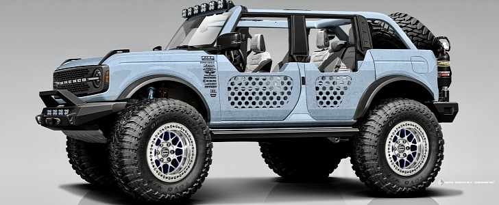 2021 Ford Bronco 4-Door render for SEMA Show build 