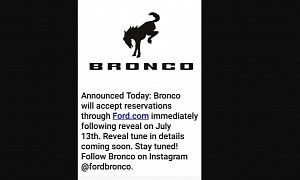 2021 Ford Bronco Reservations Going Live On July 13th After Unveiling Event
