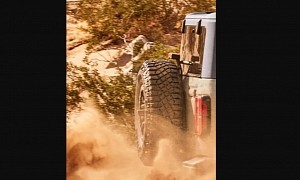 2021 Ford Bronco Tailgate Teased With 34.4" Goodyear Wrangler Territory Tire