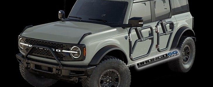 2021 Ford Bronco with tubular doors