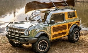 UPDATE: 2021 Ford Bronco "Woodie Wonder" Shows Retro Look