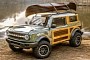 UPDATE: 2021 Ford Bronco "Woodie Wonder" Shows Retro Look
