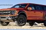 2021 Ford F-150 "BroncoSaurus" Rendering Turns Raptor Truck into an SUV