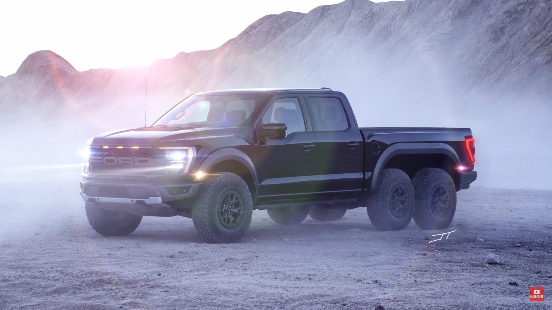 2021 Ford F150 Raptor Gets Turned Into 6x6 Behemoth via Unofficial