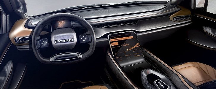 2021 Ford F-150 Raptor interior rendering