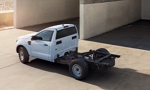 2021 Ford Ranger Welcomes Bare-Bones Chassis Cab Variant in Europe