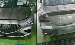 2021 Genesis G70 Facelift Leaked With 2.0T Engine, Crest Grille, Quad Lamps