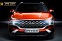 2021 Hyundai Santa Fe Refreshed Front Gets Accurately Rendered