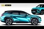2021 Hyundai Tucson Renders Show Three Angles, Chevy Blazer, Lambo Urus Cues