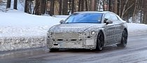 2021 Jaguar XJ Spied Braving the Cold, EV Prototype Sports Towing Ball