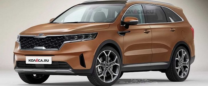 2021 Kia Sorento Design Revealed in Accurate Rendering, Could Get 2.5 Turbo