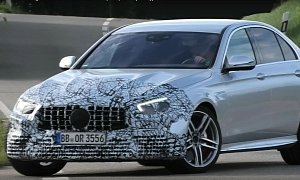 2021 Mercedes-AMG E63 Sedan Facelift Spied in Germany, Has New Grille